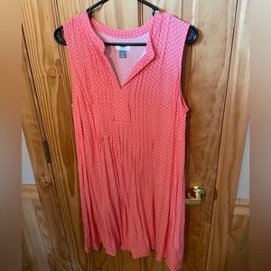Old Navy, Sleeveless Coral Dress, Size Large